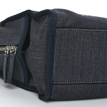 Chanel Denim Deauville Bowling Bag Dark Blue 9 of 11