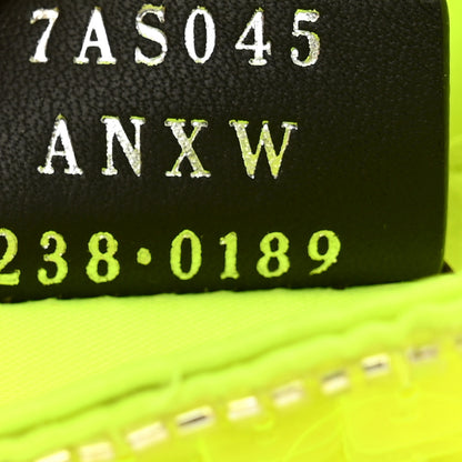 Fendi Transparent Paillettes Vitello King Nano Maxi Buckle Baguette Charm Yellow Fluo 7 of 11