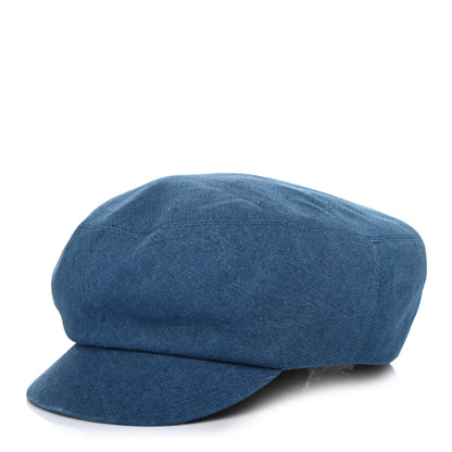 Hermes Linen Paola Cap 57 Indigo 1 of 4