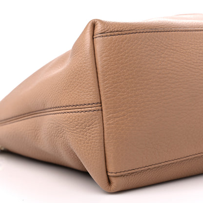 Gucci Pebbled Calfskin Medium Soho Chain Shoulder Bag Camelia 8 of 9