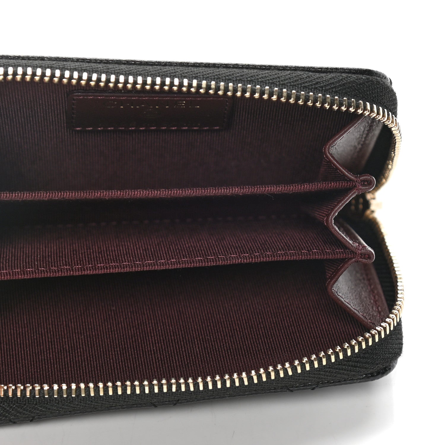 Chanel Caviar Quilted Zip Coin Purse Black 4 of 5