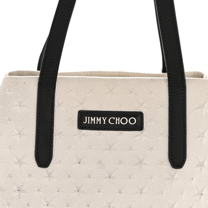 Jimmy Choo Grained Calfskin Embossed Star Small Sofia Tote Chalk 8 of 12