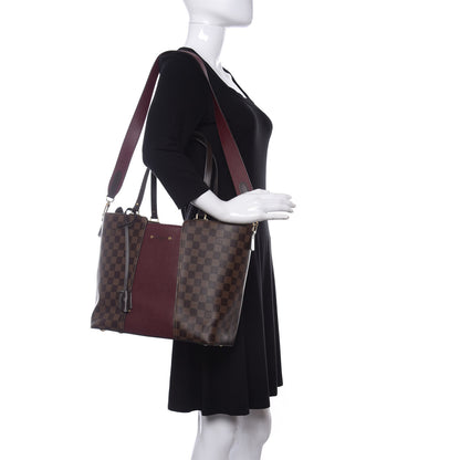 Louis Vuitton Damier Ebene Taurillon Jersey Bordeaux 2 of 11