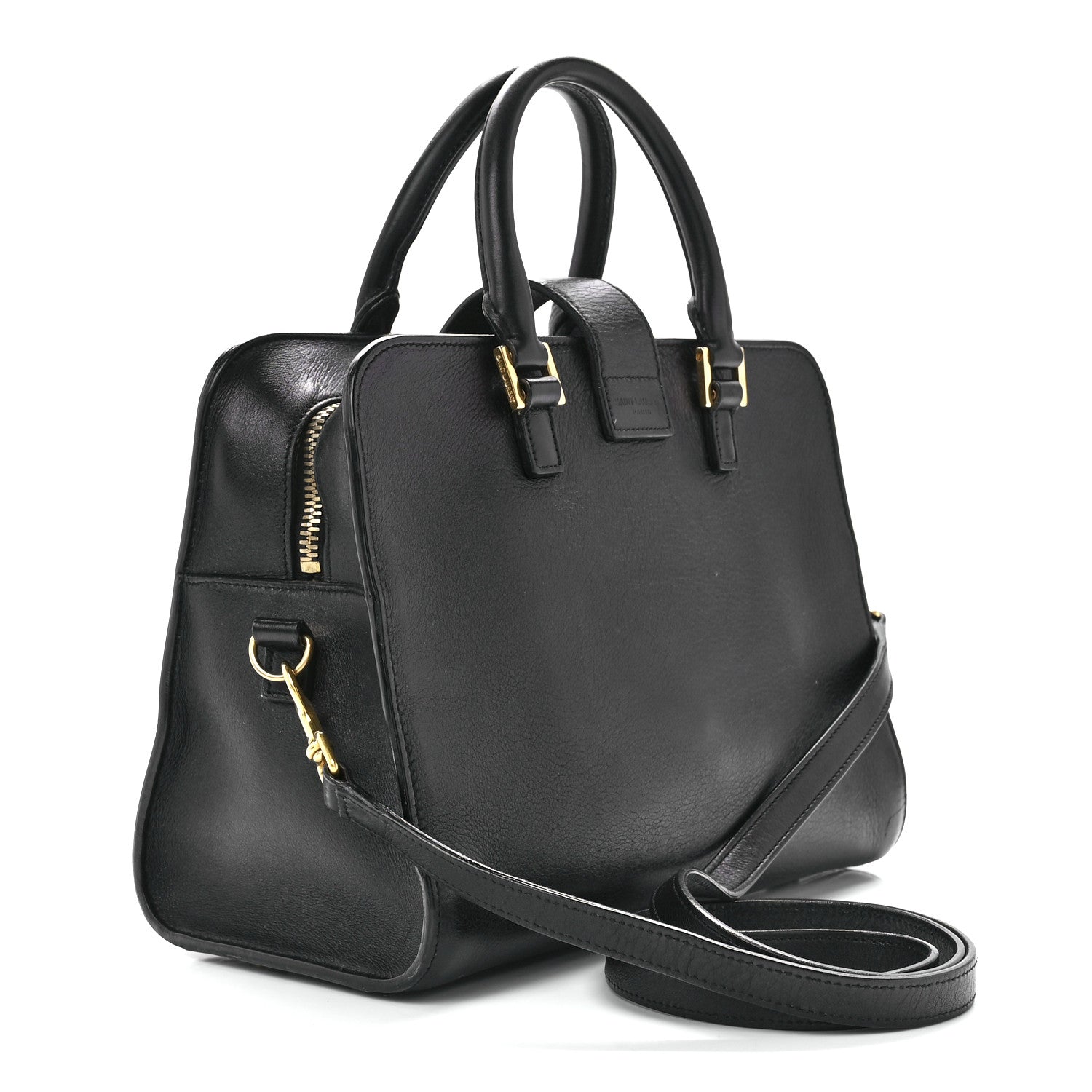 Saint Laurent Calfskin Monogram Baby Cabas Black 2 of 12