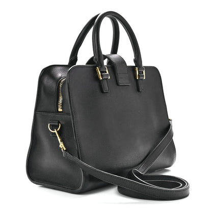 Saint Laurent Calfskin Monogram Baby Cabas Black 2 of 12