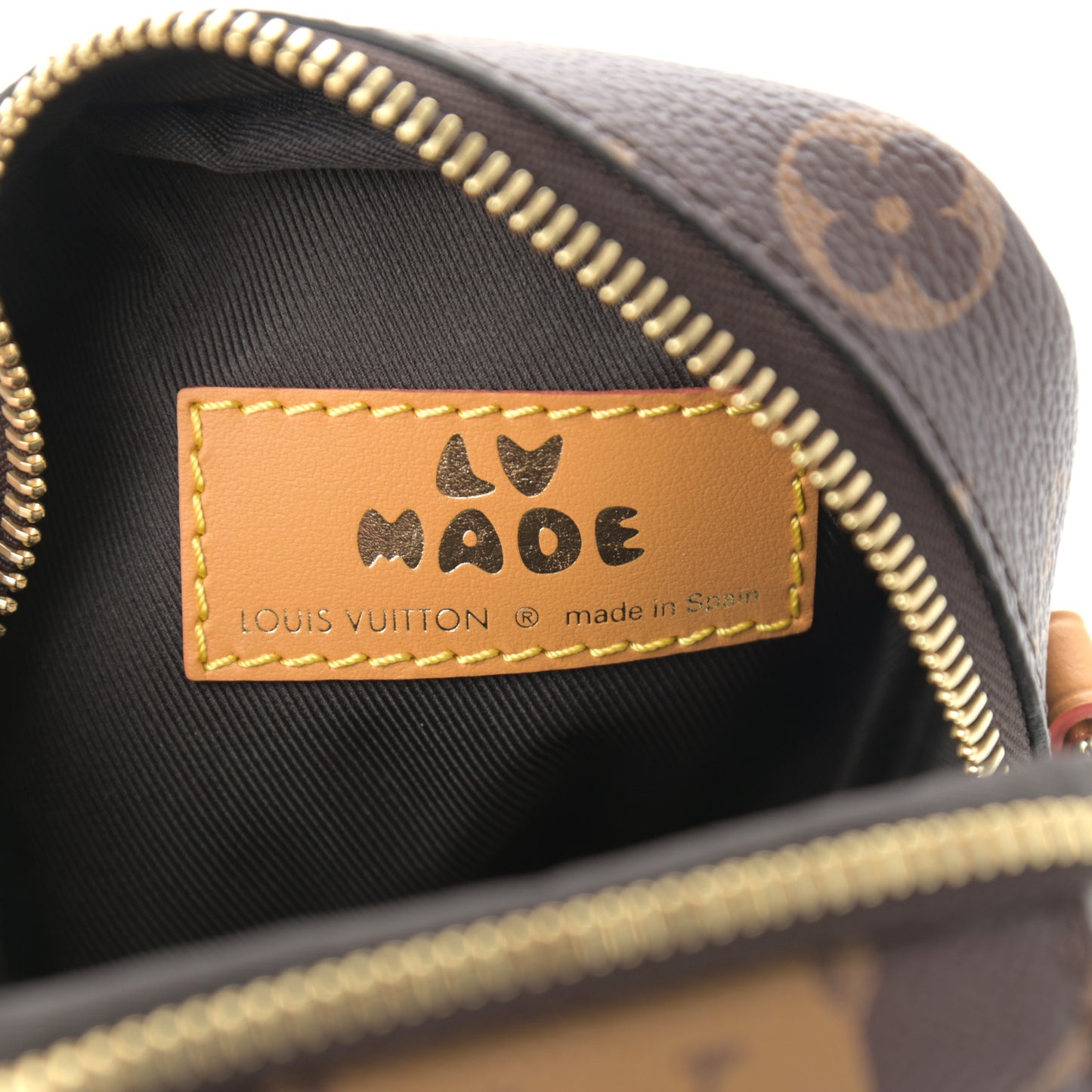 X NIGO Reverse Monogram Flat Double Phone Pouch