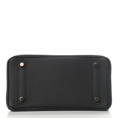 Hermes Togo Birkin 25 Black 6 of 34