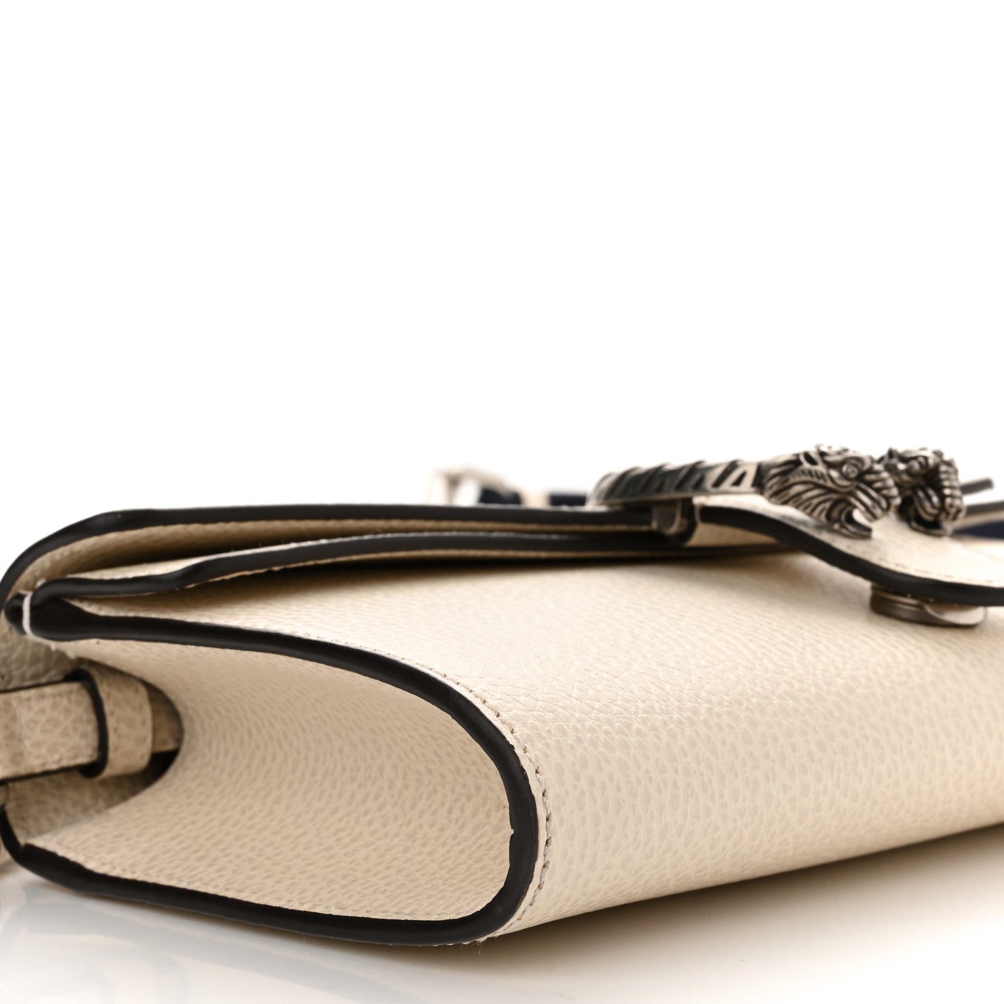Dollar Calfskin Web Small Dionysus Crossbody Bag Mystic White