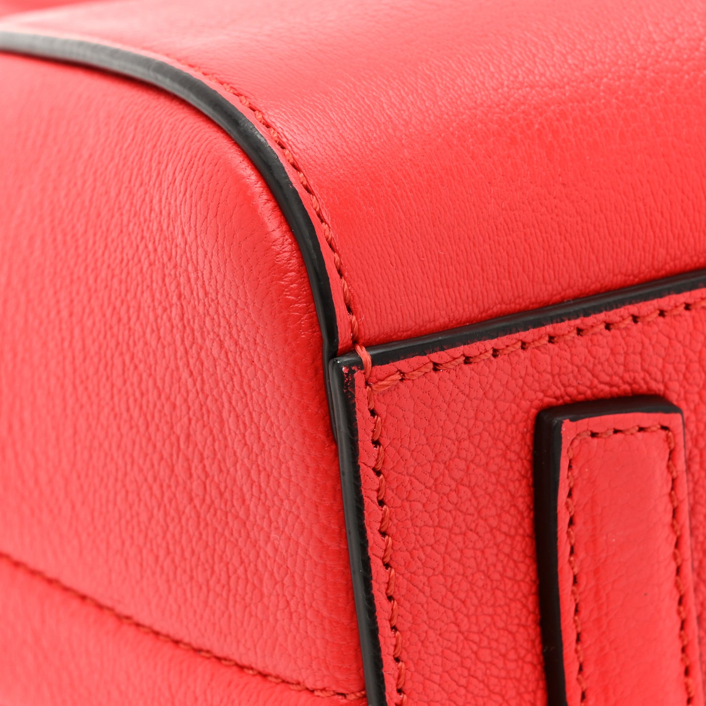 Sugar Goatskin Mini Antigona Medium Red