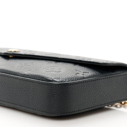 Louis Vuitton Empreinte Pochette Felicie Chain Wallet Black 15 of 15