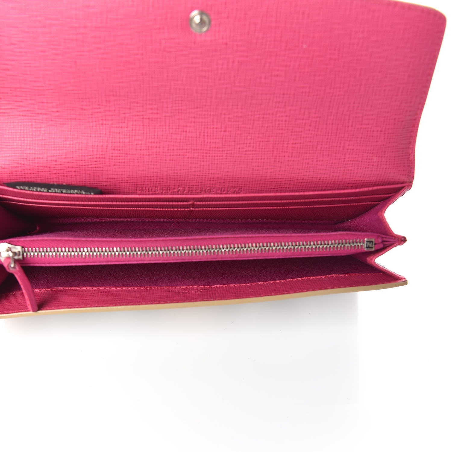 Fendi Vitello Elite Crystal Eye Monster Simply Continental Wallet Bellini Multicolor 5 of 12