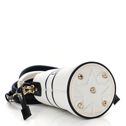 Christian Dior Calfskin Micro Dior Vibe Bucket White Blue 4 of 15