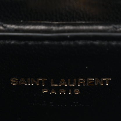 Saint Laurent Lambskin Matelasse Monogram June Box Bag Charm Black 4 of 5