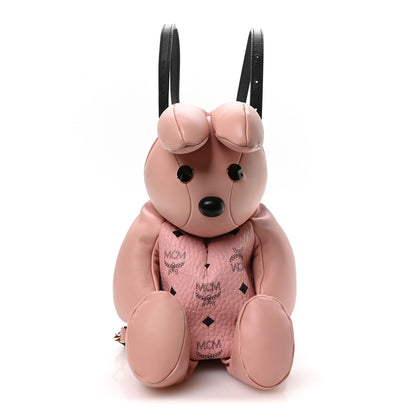 MCM Calfskin Visetos Rabbit Zoo Doll Backpack Soft Pink 1 of 10