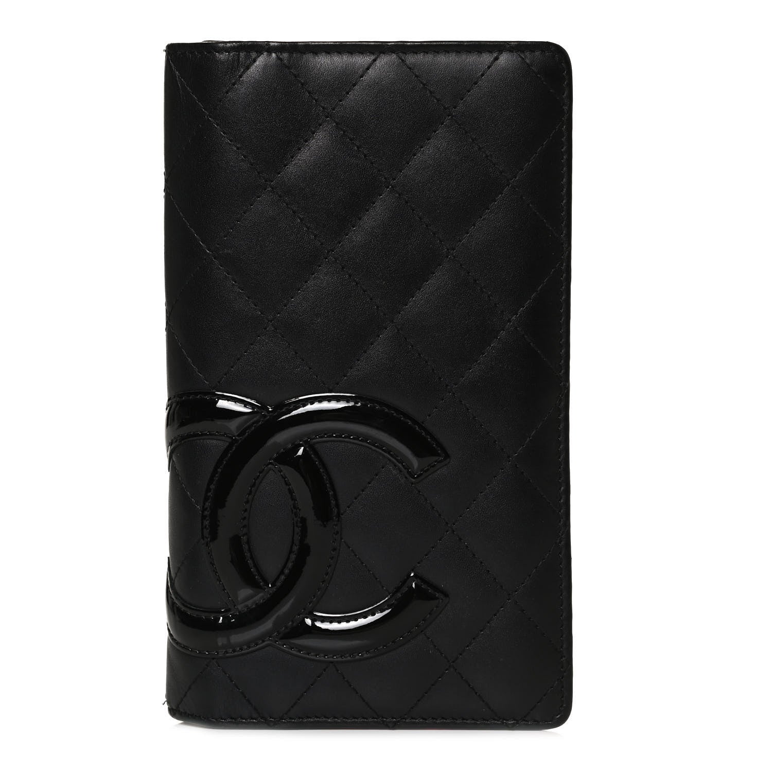 Chanel Calfskin Quilted Cambon Yen Wallet Black 1 of 10