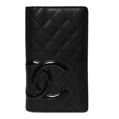 Chanel Calfskin Quilted Cambon Yen Wallet Black 1 of 10