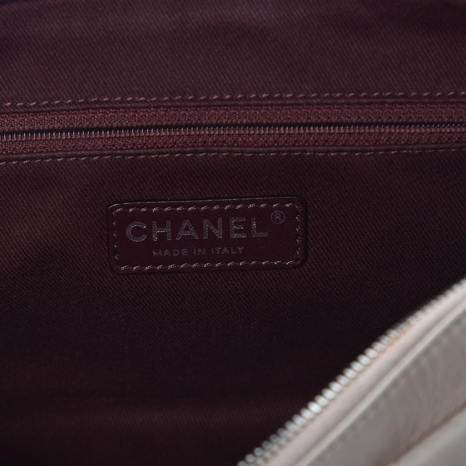 Chanel Glazed Calfskin Quilted Medium Duo Flap Beige 6 of 16