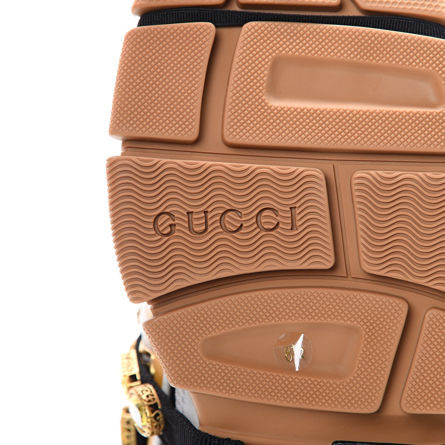 Gucci X SEGA Nylon Calfskin Suede Removable Crystals Mens Flashtrek Sneakers 8.5 Black Great White Crop 6 of 8