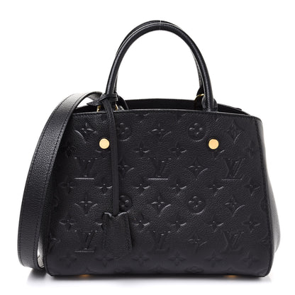 Louis Vuitton Empreinte Montaigne BB Black 1 of 10