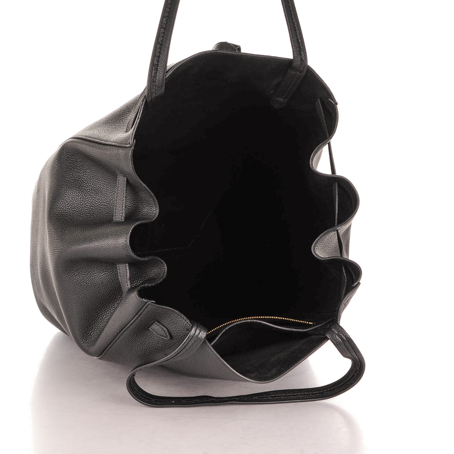 Celine Supple Calfskin Medium Belt Cabas Phantom Black 6 of 7