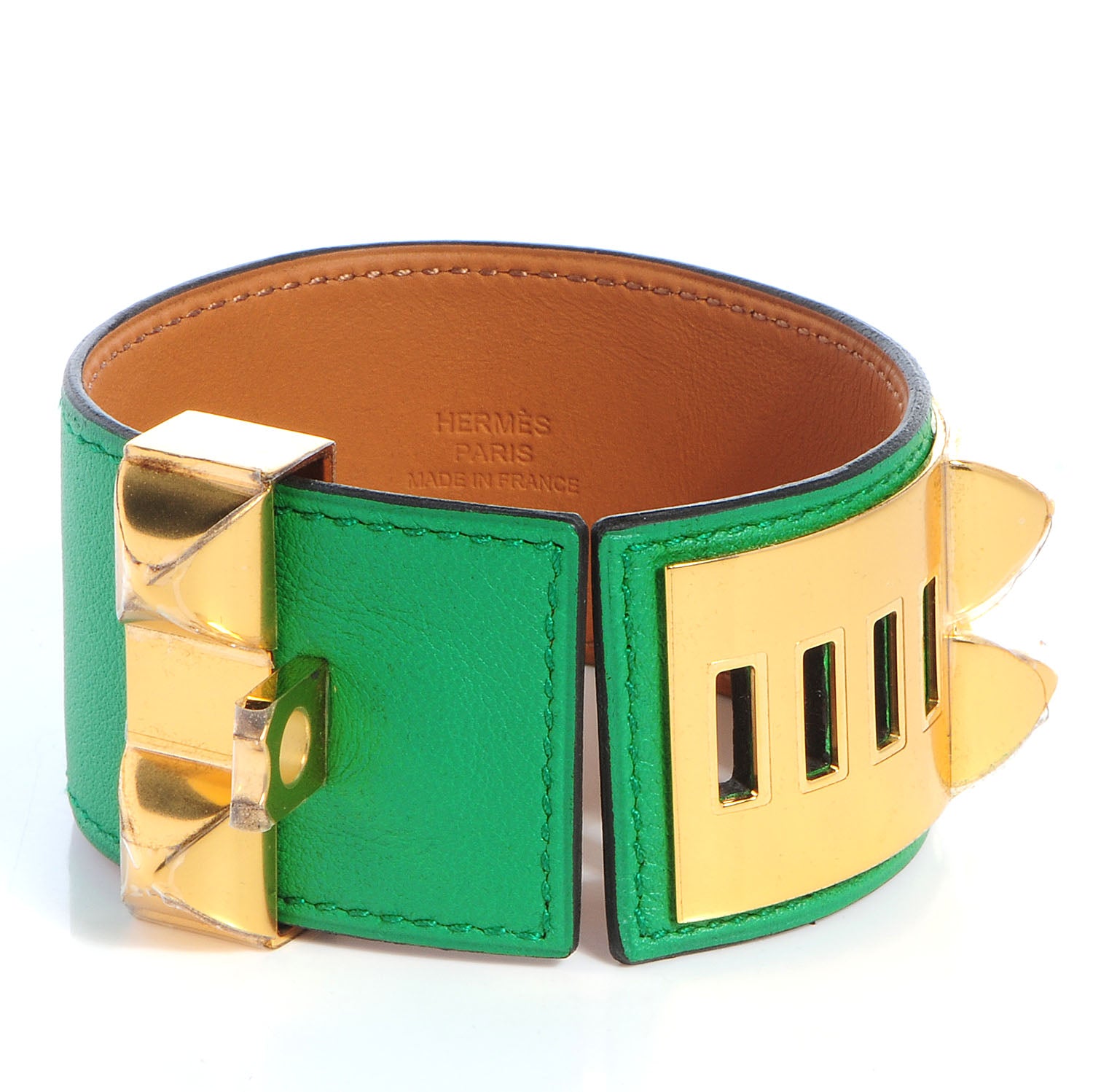 Hermes Swift Collier de Chien CDC Bracelet Bamboo Bambou Small 3 of 8
