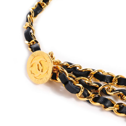Chanel Lambskin Triple Chain Link CC Belt Gold 3 of 7