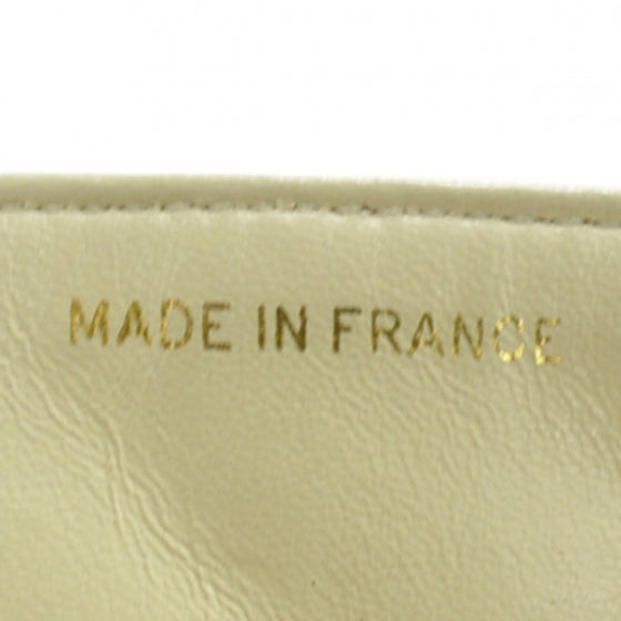 Lambskin Quilted Mini Flap Beige