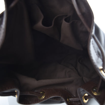 Gucci Guccissima Medium Interlocking Icon Shoulder Bag Dark Brown 5 of 7