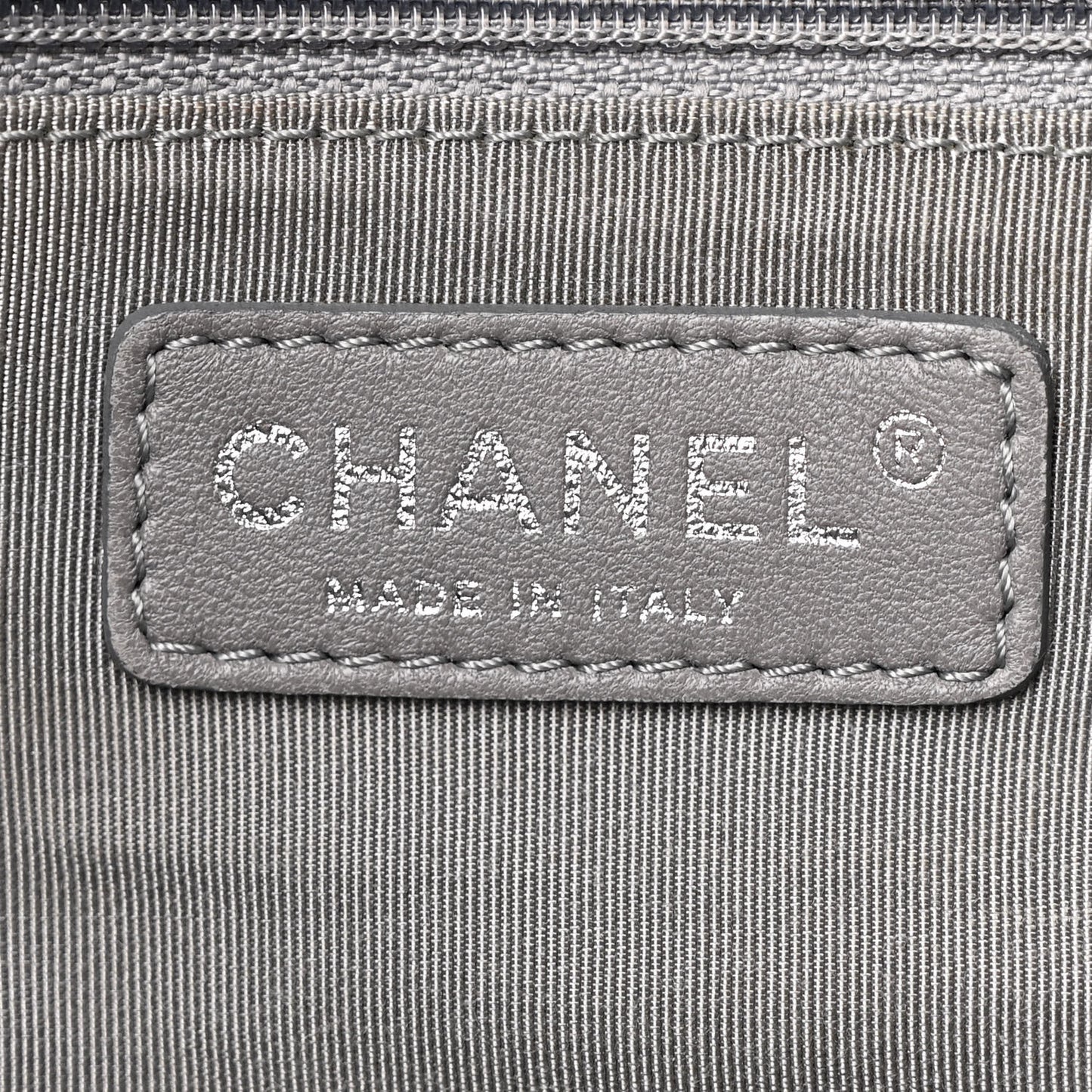 Calfskin Ultra Stitch Oversized Flap Grey