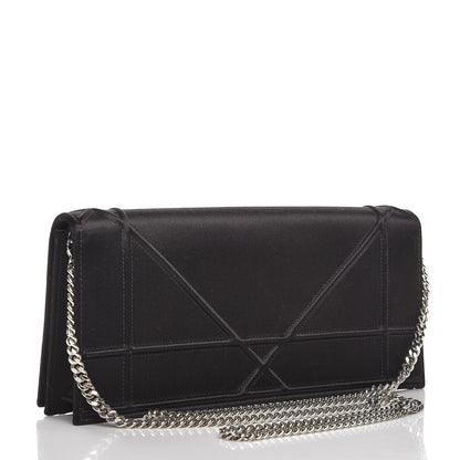 Christian Dior Satin Diorama Pochette Black 3 of 6