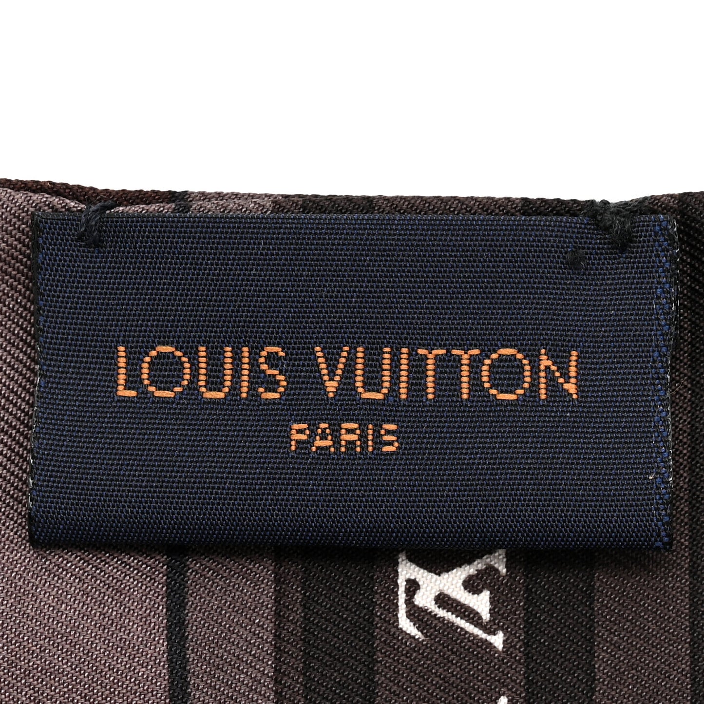 Silk Monogram LV World Bandeau Brown