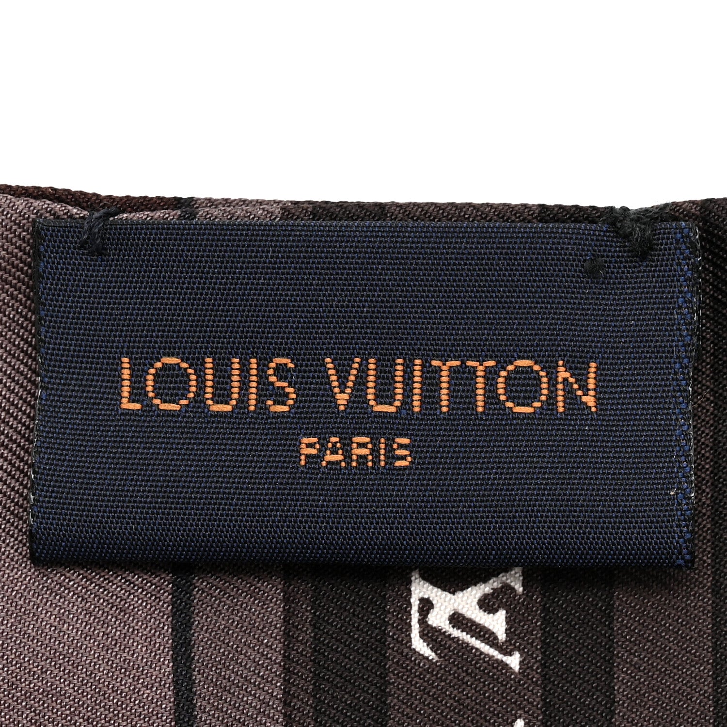 Louis Vuitton Silk Monogram LV World Bandeau Brown 3 of 4