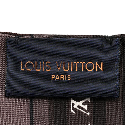 Louis Vuitton Silk Monogram LV World Bandeau Brown 3 of 4