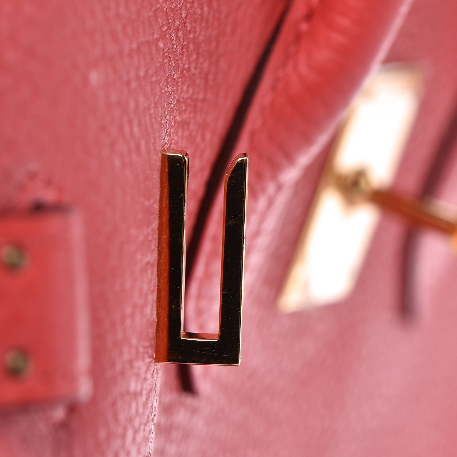 Hermes Taurillon Clemence Birkin 35 Rouge Pivoine 22 of 37