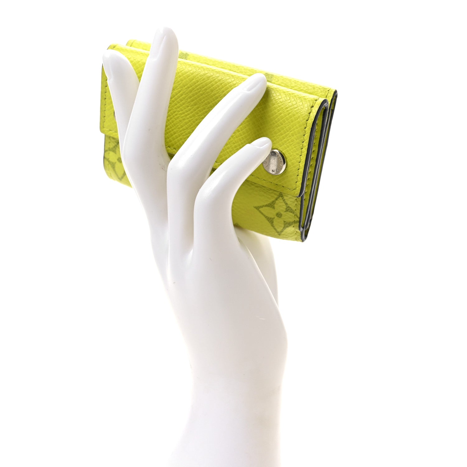 Louis Vuitton Monogram Taiga Discovery Compact Wallet Yellow 2 of 6