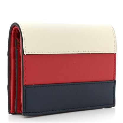 Gucci Calfskin Queen Margaret Card Case Wallet Blue Agata Hibiscus Red Mystic White 3 of 12