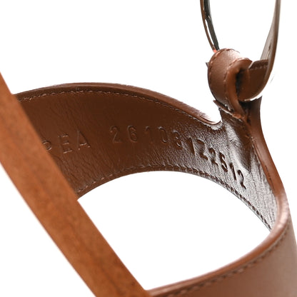 Hermes Calfskin Marinella Sandals 37 Gold 8 of 9