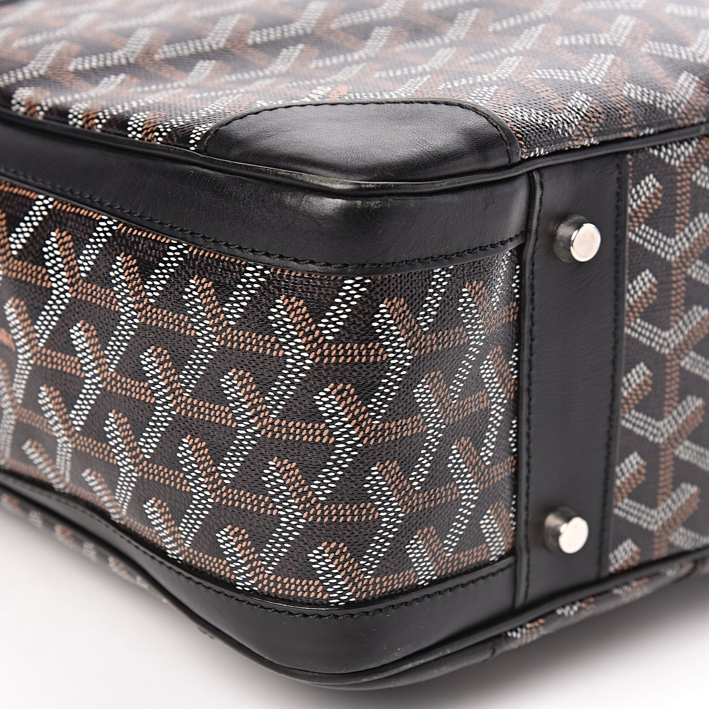 Goyardine Ambassade MM Briefcase Black