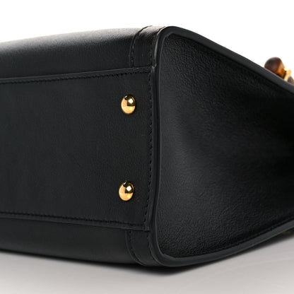 Gucci Calfskin Small Diana Tote Bag Black Yellow Fluo 9 of 10