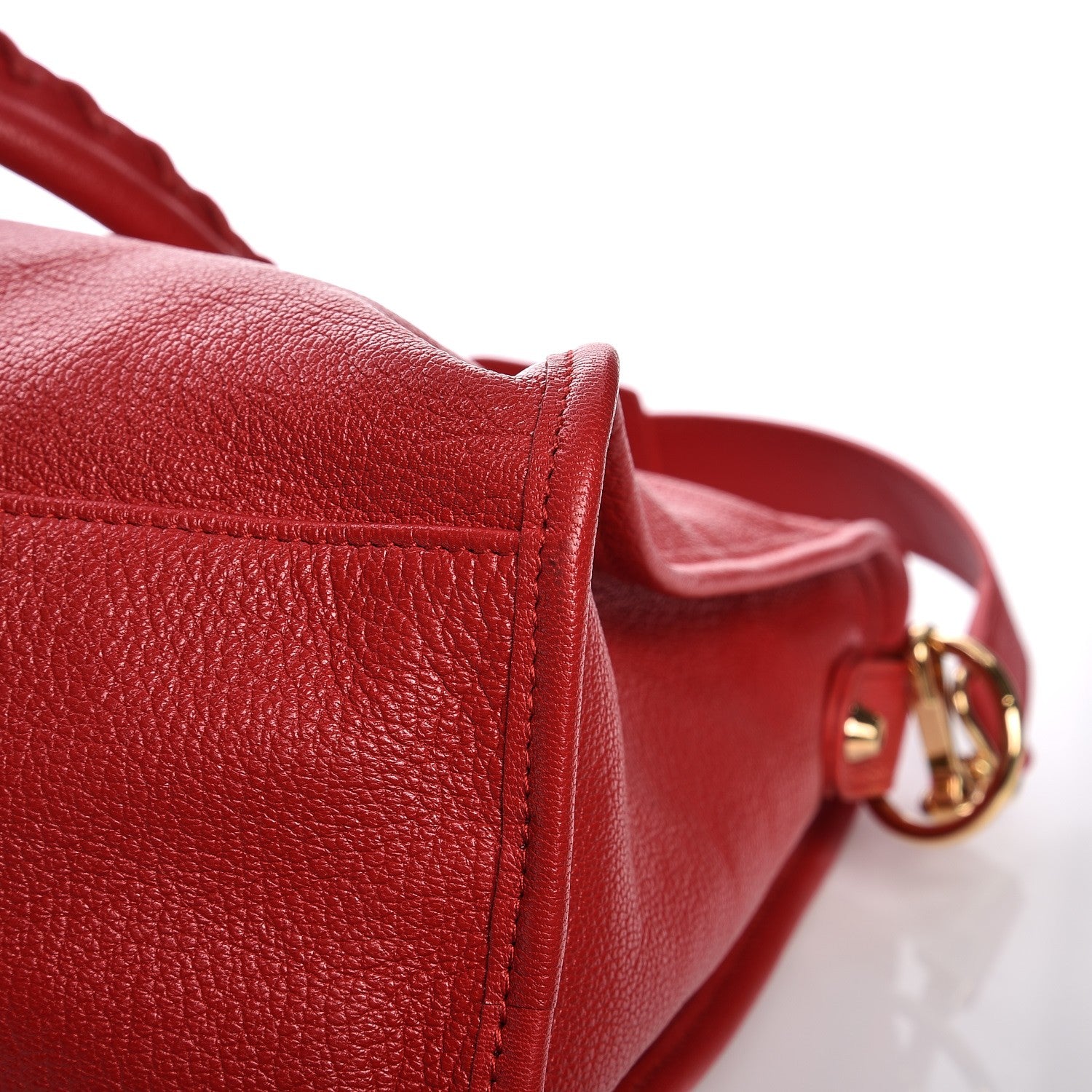 Balenciaga Chevre Gold Metallic Edge Hardware City Rouge Grenade 11 of 11