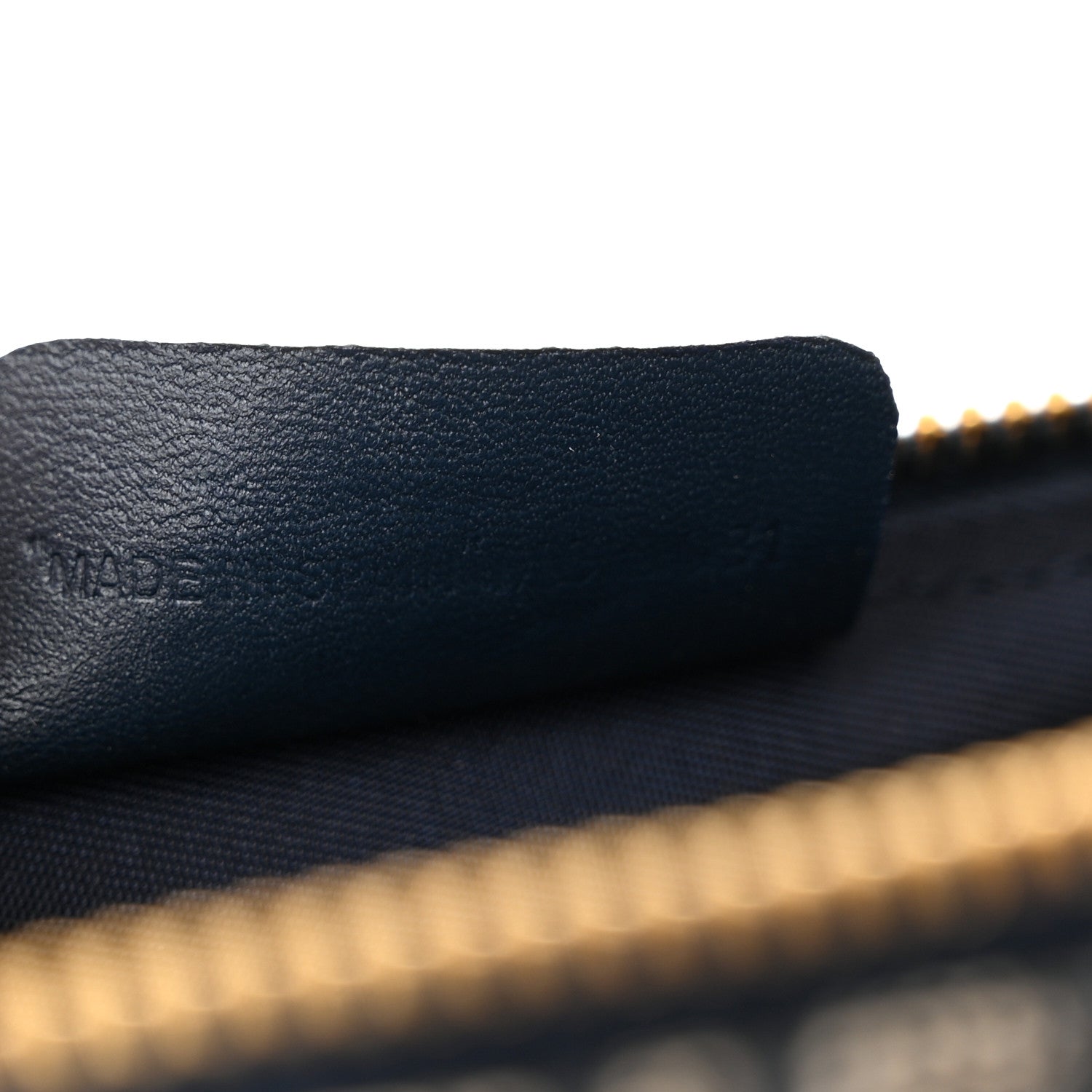 Christian Dior Monogram Mini Saddle Pochette Navy 7 of 12