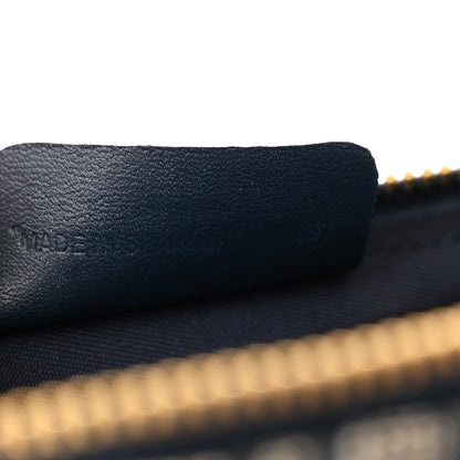 Christian Dior Monogram Mini Saddle Pochette Navy 7 of 12