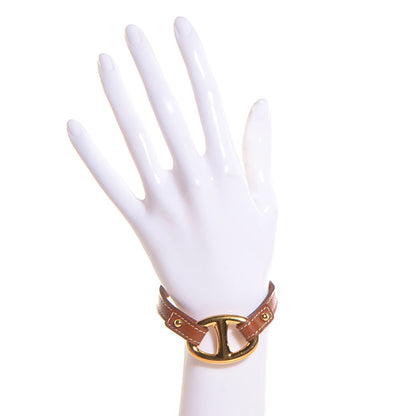 Hermes Natural Tadelakt Granville Bracelet Fauve Medium 2 of 10