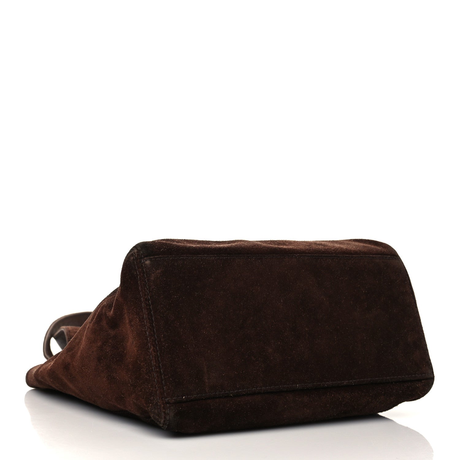 Chanel Suede CC Shoulder Bag Brown 4 of 9