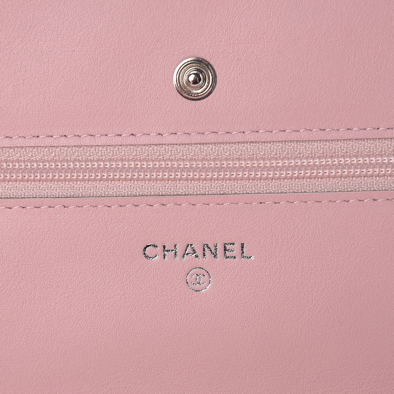 Chanel Caviar Timeless CC Wallet On Chain WOC Pink 6 of 13