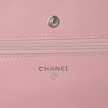 Chanel Caviar Timeless CC Wallet On Chain WOC Pink 6 of 13