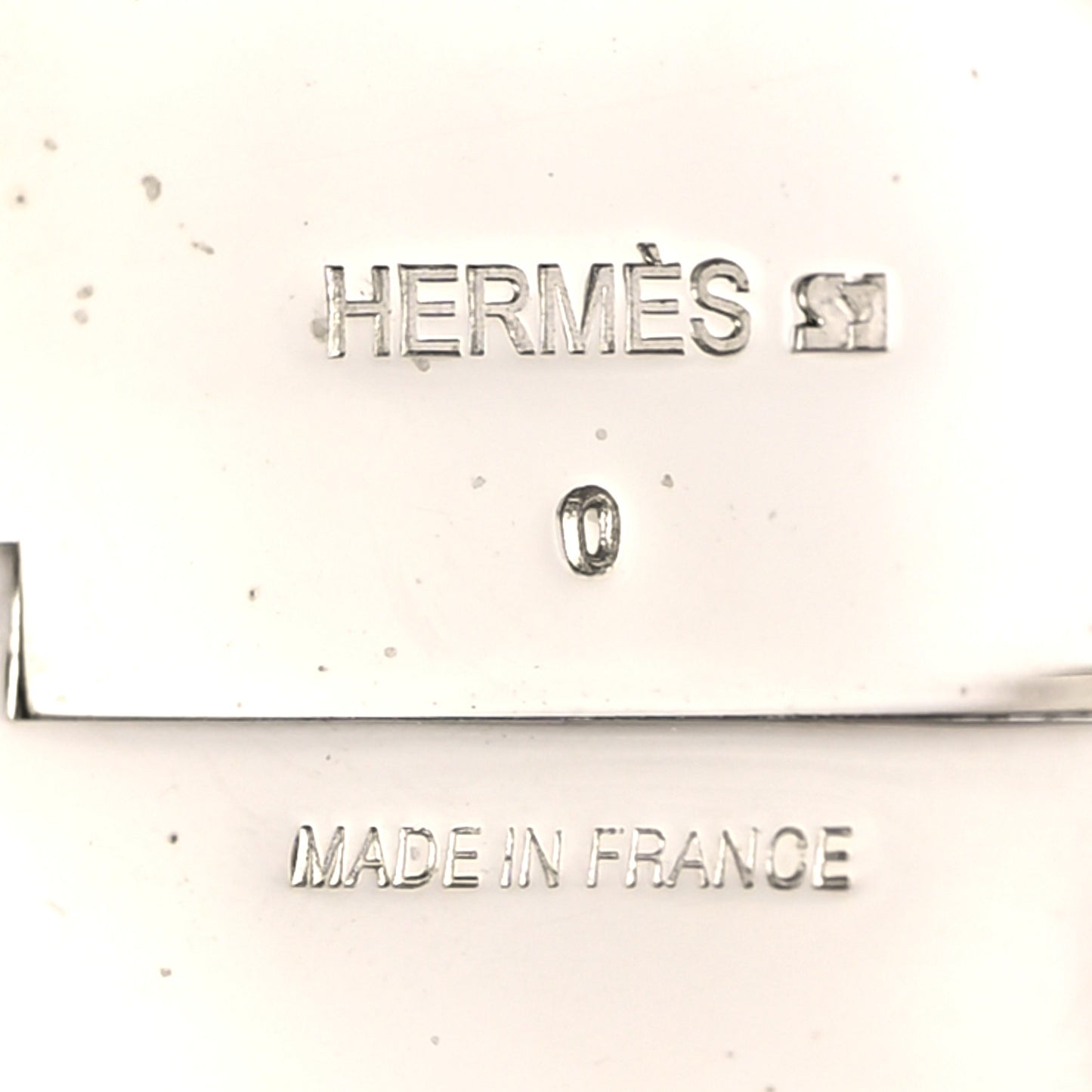 Enamel Extra Wide Clic Clac H Bracelet PM Capucine White