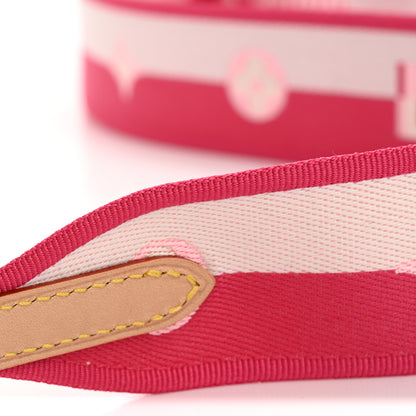 Louis Vuitton Jacquard Neverfull BB Shoulder Strap Pink Peony 9 of 10