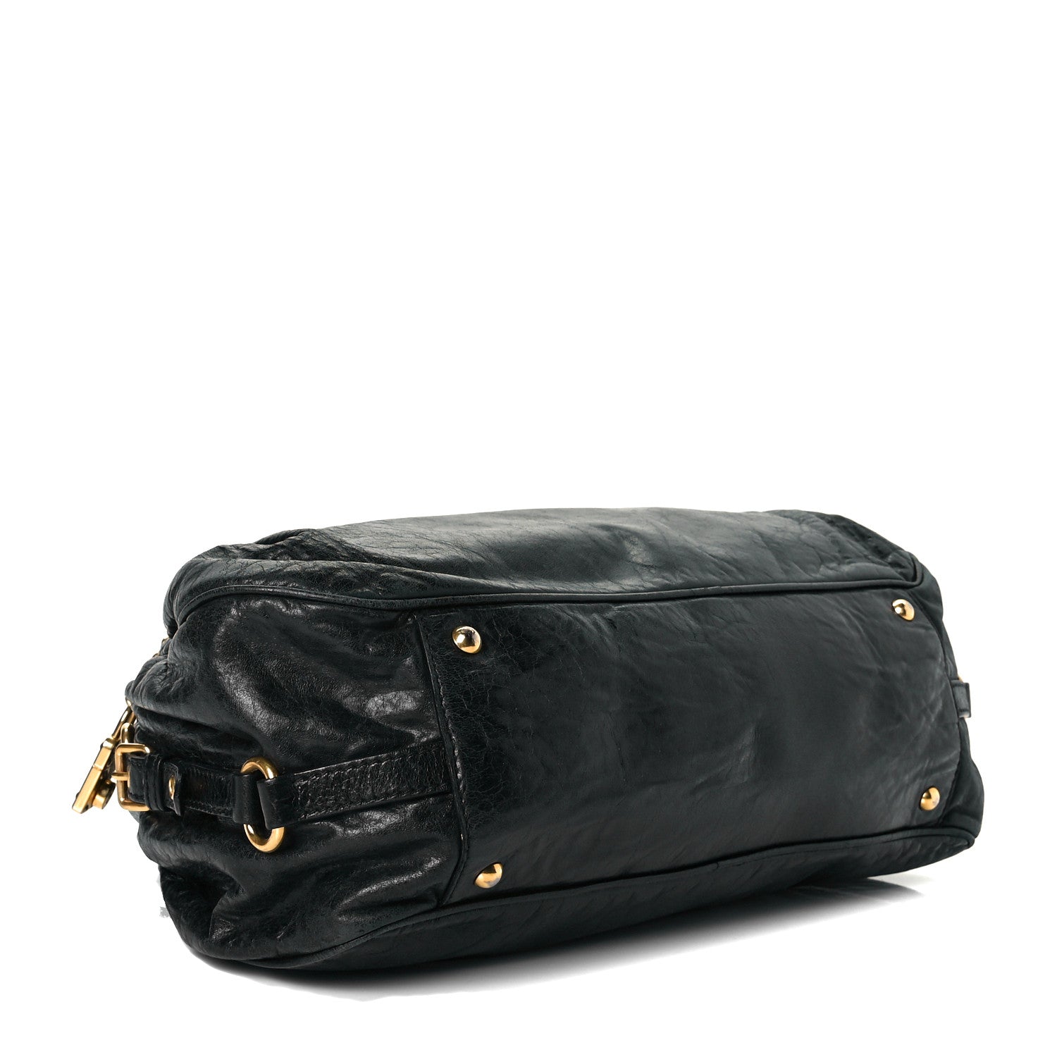 Miu Miu Nappa Lock Pocket Hobo Black 4 of 7