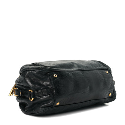 Miu Miu Nappa Lock Pocket Hobo Black 4 of 7